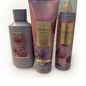 Bath & Body Works Vanilla Ease Body Care Set, Brand New